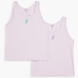 Ganni Embroidered Organic Cotton Tanks